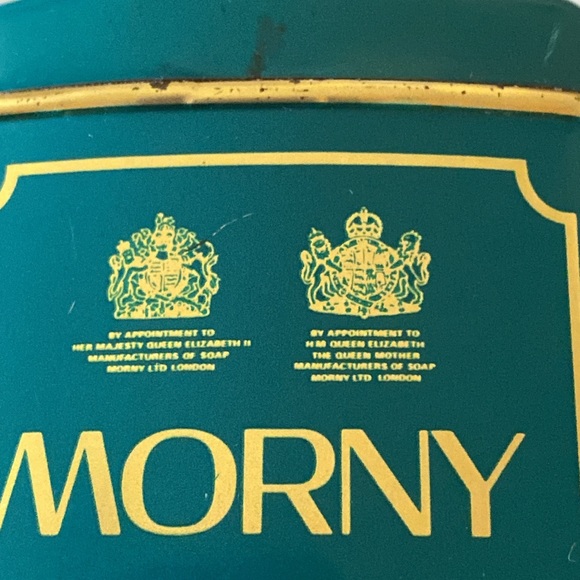 Vintage Morny French Fern PERFUMED TALC Tin - Picture 15 of 16